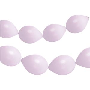 Folat - Knoopballonnen voor Ballonnenslinger Powder Lilac Mat 33 cm - 8 stuks