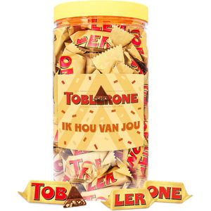 Toblerone Mini chocolade ""Ik Hou Van Jou"" - melkchocolade met nougat, amandel en honing - 500g