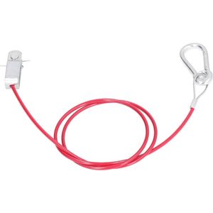 Trailers Break Cable PVC Coated Stainless Steel 3.3 ft Red Separated Car Safety Rope