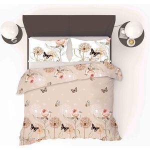 Refined Bedding Lits-Jumeaux Tweepersoons 240/200/220 + 2 kussenslopen Butterfly
