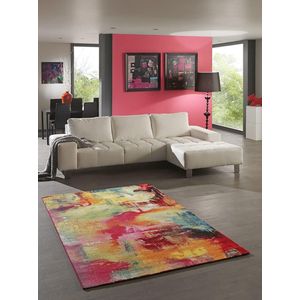 the carpet Monde Modern Design Woonkamerkleed, Zacht Kortpolig, Opvallend, Kleurrijk, Abstract, 120x170 cm