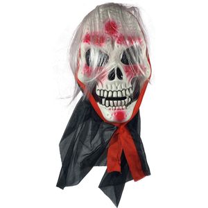 Fjesta Doodshoofd Masker - Halloween Masker - Halloween Kostuum - Carnaval Masker - Kunststof - One Size