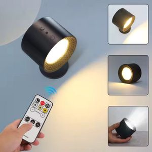 LED Wandlamp Oplaadbaar – Draadloos & Dimbaar - Magnetisch afneembaar – Met Afstandsbediening & Touch Control – 3 Kleuren – 2-Zijdige Verlichting – Eenvoudige Montage - Voor Binnen