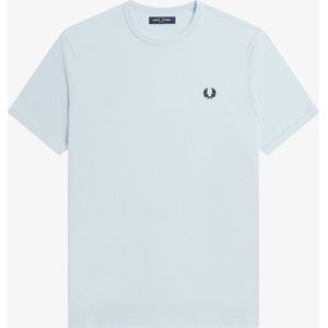 SINGLES DAY! Fred Perry - T-Shirt Ringer M3519 Lichtblauw - Heren - Maat XXL - Modern-fit