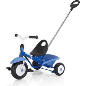 Kettler Funtrike Waldi - Driewieler - Duwstang - Kiepbare zandbak - Verstelbare kuipzitting - Blauw