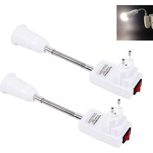 E27-fitting met draadloze schakelaar - geschikt voor LED-lampen - 2 stuks