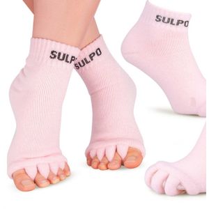Teenspreider sokken roze - maat 35-46 - Hallux Valgus teen corrector - tenenspreider - teencorrector - nachtspalk - teenbeschermer