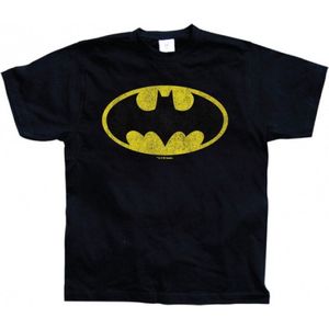 Batman verkleed T-shirt korte mouwen voor heren - DC Comics XXL