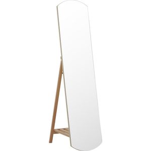 Beliani CHERBOURG - Staande spiegel - Lichte houtkleur - Dennenhout
