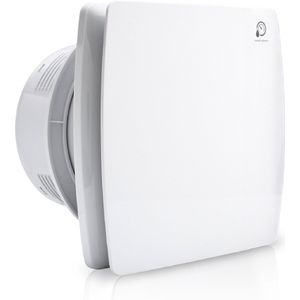 Badkamer ventilator Toilet ventilator - Ø 100mm - met timer Vochtigheidssensor terugstroomschot