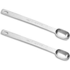 1/2 theelepel maatlepel van roestvrij staal 25 ml - rechthoekige maatlepel mini lepel kruidenlepel