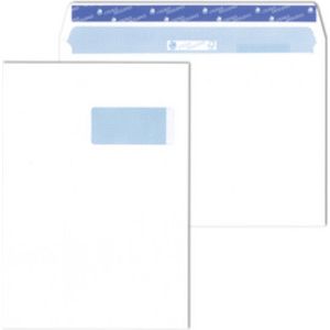 Witte enveloppen, 110 x 220 mm (DL), 80 g/m², met/zonder venster, 500 stuks