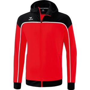 Erima Change Trainingsjack Met Capuchon Heren - Rood / Zwart / Wit | Maat: XL