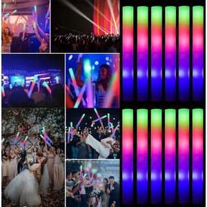 Led Glow sticks multicolor 3 kleuren 60 stuks - glow in the dark - neon - feestje en partijen - lichtstaaf - meerkleurig - versiering - party