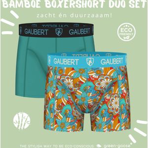 Gaubert Bamboe Boxershorts | 2 Stuks | XL | Bloemen
