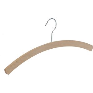 De Kledinghanger Gigant - Kledinghanger - Volwassenen - 1509-42 - 30 Stuks - Blousehanger - Shirthanger - Beukenhout - Naturel Gelakt - 42 cm - Kleerhanger (1509_2/42_59_M/30)