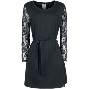Forplay Carrie Korte jurk zwart M Katoen Dames - Basics