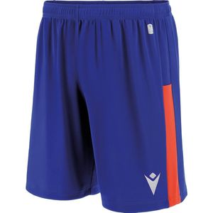 Macron Skara Short Kinderen - Electric Blue / Oranje | Maat: 116