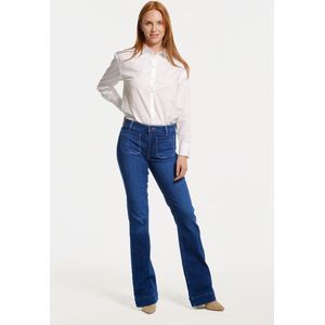 Wrangler Flare Dames Flared Fit Jeans Blauw - Maat W29 X L32