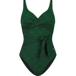 Beachlife Green Embroidery Dames Badpak - Maat 40 (Cupmaat D)