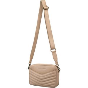 Cowboysbag Kleine Crossbodytas / Schoudertas Dames - Leer - Quilty Pleasure - Beige