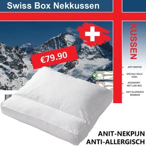 Swiss Box Nekkussen Hoofdkussen - anti nekpijn kussen - Hotelkussen - Hotel kwaliteit