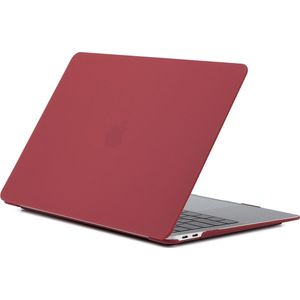 Mobigear - Laptophoes geschikt voor Apple MacBook 12 Inch (2015-2017) Hoes Hardshell Laptopcover MacBook Case | Mobigear Matte - Bordeaux Rood - Model A1534