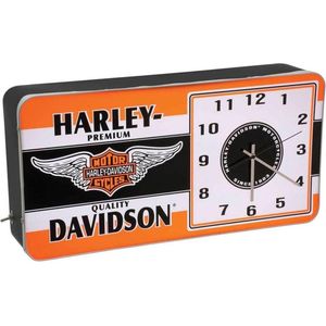 Harley-Davidson Winged Logo LED Reklame Klok - 220V