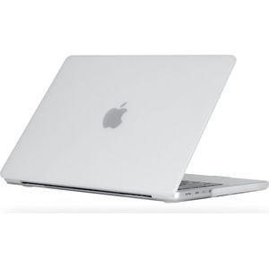 MacBook Pro 14 Inch (2021) (2023) Mat Wit Transparante Case | Geschikt voor Apple MacBook Pro 14,2 Inch | MacBook Pro Hard Case Cover | Geschikt voor de nieuwste modellen M1 / M2 Pro / Max A2442