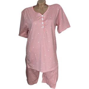 FINE WOMAN® Katoenen Capri Pyjama 2293 XXXL roze