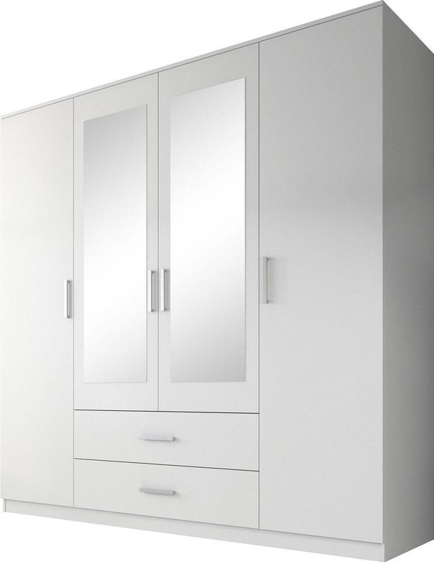Meubella - Kledingkast Savona - Wit - 200 cm