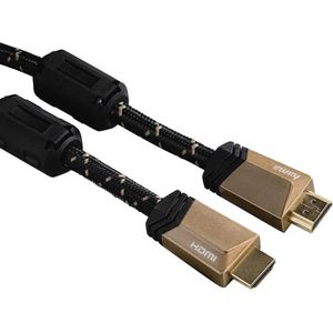 Hama Premium HDMI™-kabel met ethernet, conn. - conn., ferriet, metaal, 3,0 m