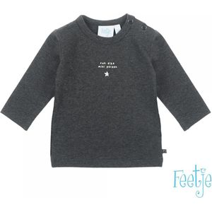 Feetje Antraciet melange Longsleeve Fun Size - Mini Person 516 01476
