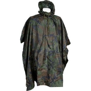 Fostex Poncho Zwaar Woodland - camouflage