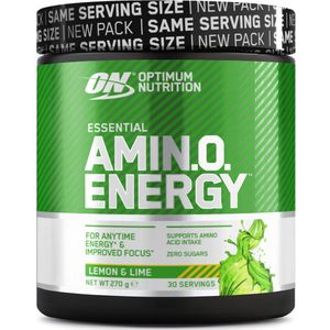 Optimum Nutrition Essential Amino Energy - Lemon Lime - Pre Workout - BCAA & EAA Aminozuren - 270 gram (30 doseringen)