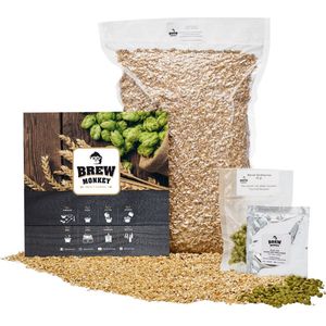 Brew Monkey Ingrediëntenpakket 5 Liter Weizen Bier - Ingrediënten Bierbrouwpakket - Navulling Bierbrouw Pakket - Zelf bier brouwen - Verjaardagscadeau voor Mannen - Verjaardag cadeau - Vaderdag cadeau - Origineel bier Cadeau