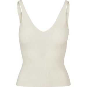 Urban Classics - Rib Knit Mouwloze top - 4XL - Creme