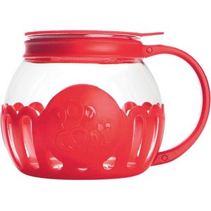 Micro-Pop Magnetron Popcorn Popper - Hittebestendig Glas met Multifunctioneel Deksel