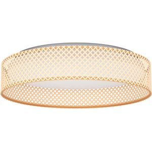 EGLO Luppineria Plafondlamp - LED - Ø 38 cm - Wit/Bruin