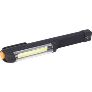 Werckmann Inspectie Zaklamp - LED lamp - 180 Graden Draaibaar - 3x AAA Batterijen - 200 Lumen - Wit licht - Zwart Stevig Plastic