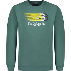 Ballin Amsterdam - Heren Regular fit Sweaters Crewneck LS - Faded Green - Maat XL