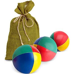 Mister M jongleerset met 3 ballen en doeken - Inclusief geschenkdoos en dvd-tutorial voor het leren van jongleerballen en acrobatiek - Ideale kleurrijke doeken en ballen voor kinderen, beginners en professionals