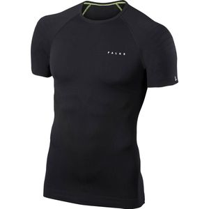 FALKE Warm Tight Fit Slim Fit Basislaag Top Met Korte Mouwen Sneldrogende thermo Ademend Thermo-Ondergoed Zwart Heren Underwear - T-shirt - Maat XL