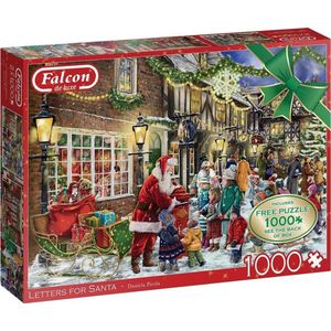 Falcon puzzel Letters for Santa - Legpuzzel (2x1000 stukjes)