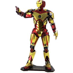 3D Metaal Model - modelbouw - Robot gold & Red