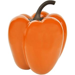 Decoratieve oranje paprika van stevig glasvezel, maat XS - E2245-S1-O