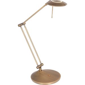 Bureaulamp verstelbaar LED | 1 lichts | brons / bruin | kunststof / metaal | Ø 18 cm | 70 cm hoog | tafellamp / bureaulamp | modern design