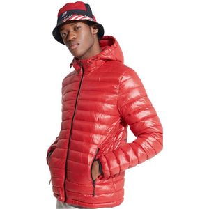 SUPERDRY Shine Fuji Jas Mannen Rood - Maat S