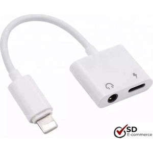 2-in-1 iPhone splitter lightning & 3,5mm jack van SDE-Commerce - Audio