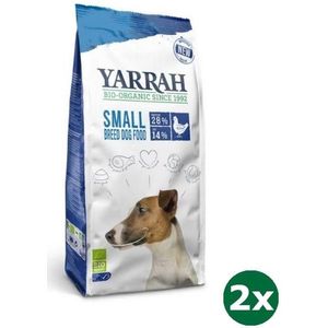 2x2 kg Yarrah dog biologische brokken small breed kip hondenvoer
